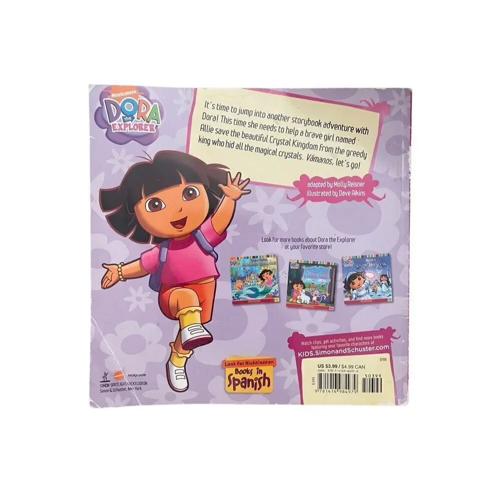 Nickelodeon Dora The Explorer “Dora Saves Crystal Kingdom” Paperback Book